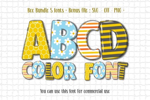 Bee: A Whimsical Color Font for Delightful Designs