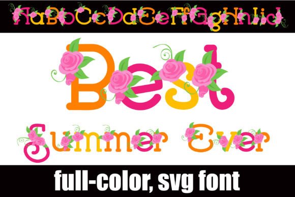 Best Summer Ever: A Flourished Serif Font with Floral Flair