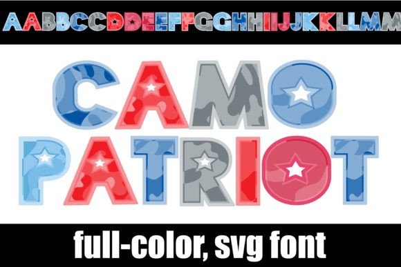 Camo Patriot: A Bold Typeface for Striking Visuals