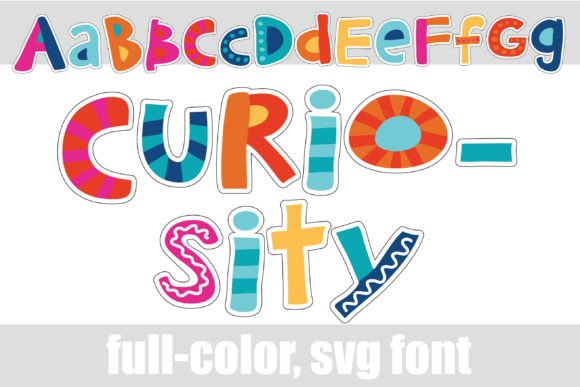 Curiousity: A Full-Color Font That Brings Summer Energy to Your Designs