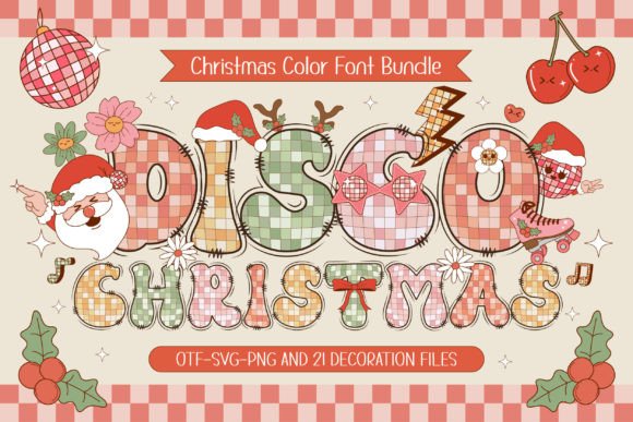 Deck the Halls with Disco Balls: A Groovy Retro Font