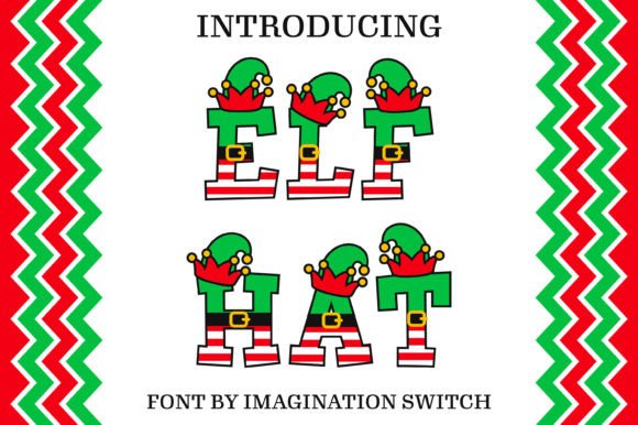 Elf Hat: A Colorful Typeface for Creative Designers