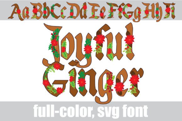 Joyful Ginger: A Festive Typeface for Bold, Colorful Designs