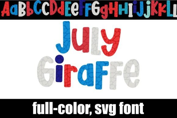 July Giraffe: A Patriotic Display Font for Bold Designs