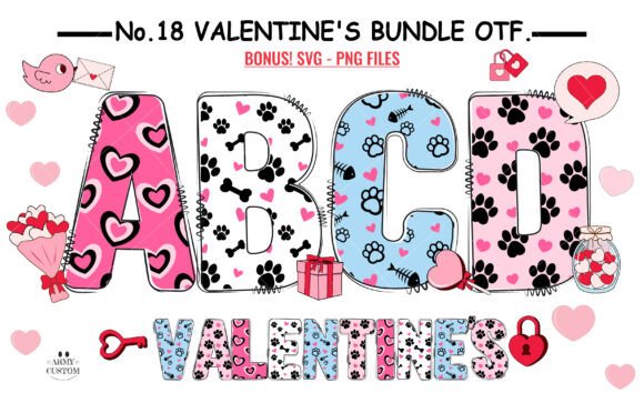 Love Valentine's Army Bundle: A Typeface for Heartfelt Designs