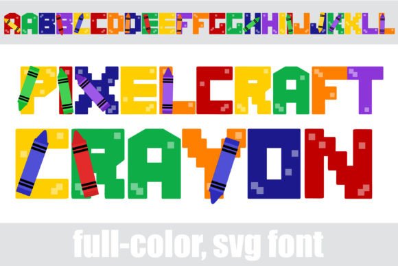 Pixelcraft Crayon: A Colorful Font for Playful, Eye-Catching Designs