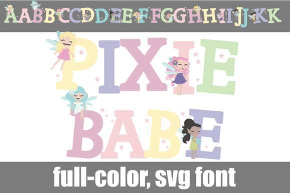 Pixie Babe: A Whimsical SVG Font for Enchanting Designs