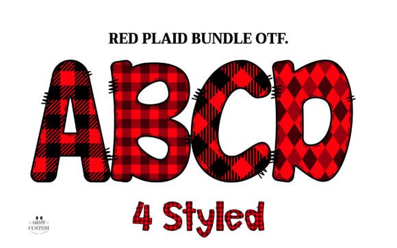 Red Buffalo Plaid: A Typeface for Festive & Cozy Branding