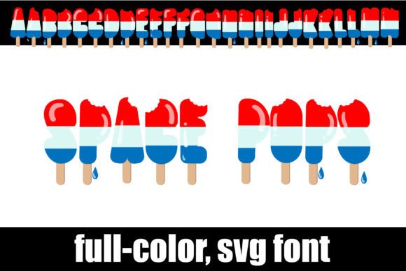 Space Pops: A Colorful Font for Fun, Patriotic Designs
