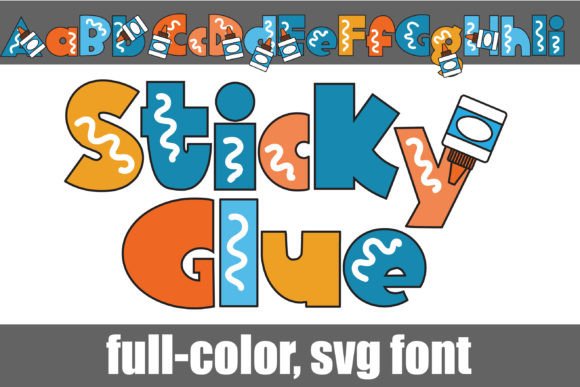 Sticky Glue: A Playful Font for Bold, Modern Designs