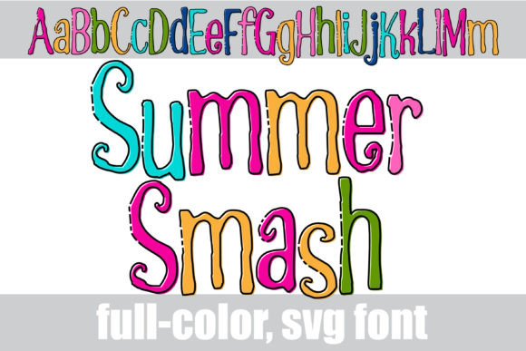 Summer Smash: A Color Font That Brings the Party