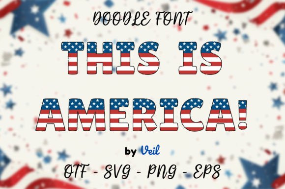 This is America: A Cool Color Font for Playful Design