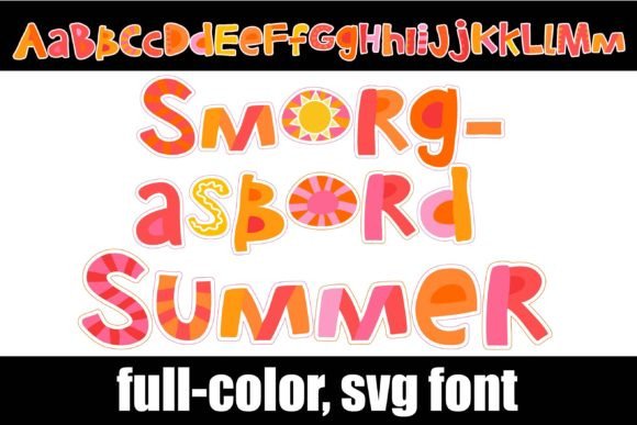 Unleash Vibrant Creativity with the Smorgasbord Summer Typeface